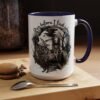 Mystical Accent Coffee Mug, Unique Gift, Tea Lovers, Home Decor, Spooky Vibes, Artistic Mug with Whimsical Design