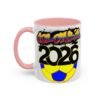 Colombia 2026 Accent Coffee Mug, Fun Soccer Cup, Perfect for Fans, Gift for Soccer Lovers, Sporty Drinkware, Coffee Lovers Gift