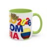 Colombia Soccer Accent Coffee Mug, 2026 World Cup Fan Gift, Sports Enthusiast Mug, Celebration Drinkware, Travel Souvenir