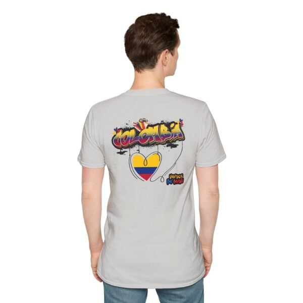 14250558619446209079_2048.jpeg Colombia Heart Unisex Softstyle T-Shirt, Vibrant Design for Pride, Cultural Celebrations, Gift for Friends & Family
