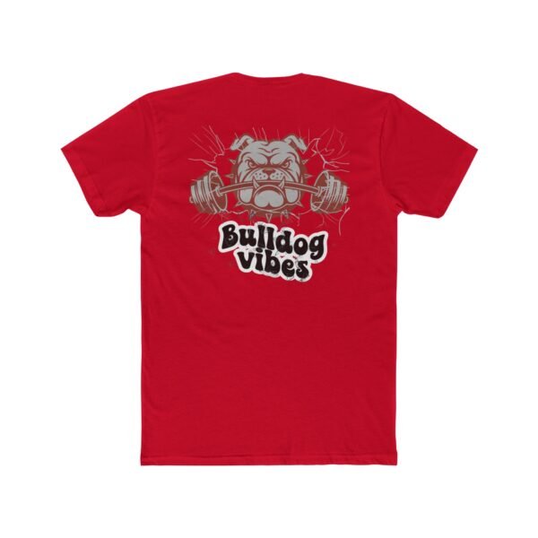 Bulldog Vibes Crew Tee, Unisex Cotton Shirt, Gym T-Shirt, Pet Lover Apparel, Motivational Fitness Tee