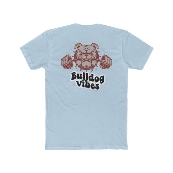 Bulldog Vibes Crew Tee, Unisex Cotton Shirt, Gym T-Shirt, Pet Lover Apparel, Motivational Fitness Tee