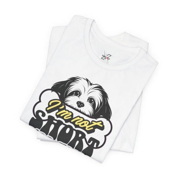 Fun-Sized Dog Lover Tee, Cute Pet T-Shirt, Gift for Dog Parents, Humorous Jersey Tee, Casual Wear for Dog Lovers