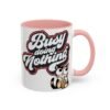 Funny Cat Coffee Mug,  Busy Doing Nothing, Gift for Cat Lovers, Office Mug, Cute Coffee Cup, Stress Relief Tea Mug