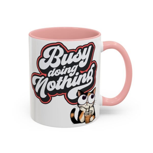 Funny Cat Coffee Mug,  Busy Doing Nothing, Gift for Cat Lovers, Office Mug, Cute Coffee Cup, Stress Relief Tea Mug