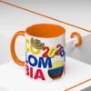 Colombia Soccer Accent Coffee Mug, 2026 World Cup Fan Gift, Sports Enthusiast Mug, Celebration Drinkware, Travel Souvenir