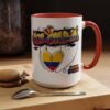 Vibrant Colombia Themed Coffee Mug, Perfect Gift for Travelers, Coffee Lovers, and Celebrations, Unique Design for Everyday Use