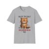 Big Funny Cat Face T-Shirt, Humorous Cat Lover Gift, Grumpy Cat Tee, Gift for Cat Owners, Birthday Apparel, Casual Wear