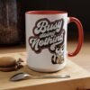 Funny Cat Coffee Mug,  Busy Doing Nothing, Gift for Cat Lovers, Office Mug, Cute Coffee Cup, Stress Relief Tea Mug