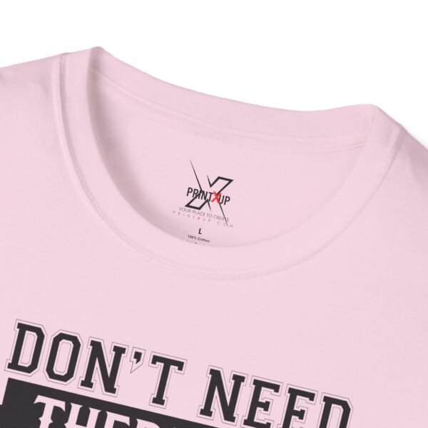 16020110582651269670_2048.jpeg USA Therapy Quote T-Shirt, Unisex Softstyle Tee, Casual Wear, Gift for Friends, Patriotic Shirt, Father's Day Gift