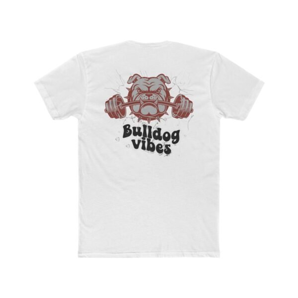 Bulldog Vibes Crew Tee, Unisex Cotton Shirt, Gym T-Shirt, Pet Lover Apparel, Motivational Fitness Tee