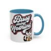 Funny Cat Coffee Mug,  Busy Doing Nothing, Gift for Cat Lovers, Office Mug, Cute Coffee Cup, Stress Relief Tea Mug