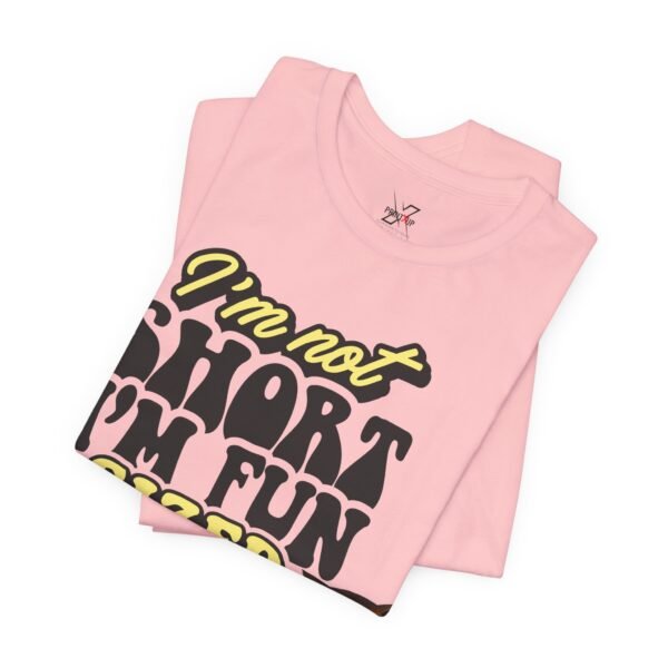 17474237842070653514_2048.jpeg Fun Sized Tee with Whimsical Cat Design, Cute Short Sleeve Shirt for Cat Lovers, Funny Gift for Birthdays, Best Friend Gift, Casual Wear