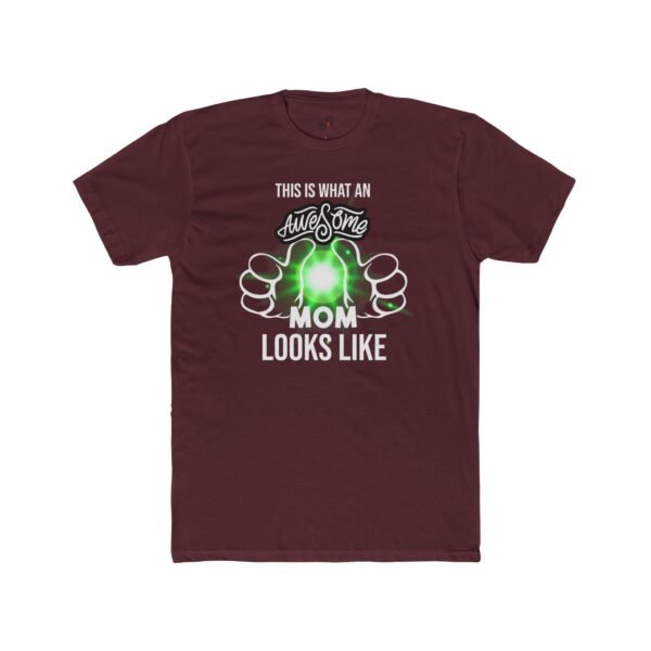 Awesome Mom Women Cotton Crew Tee,  Perfect Gift for Mother's Day, Birthdays, Fun Casual Wear, Family Gatherings, or Celebrations
