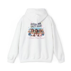 Ocean Air Salty Hair Women Sweatshirt, Beach Hoodie, Summer Layer, Vacation Gift, Coastal Style, Fun in the Sun Apparel