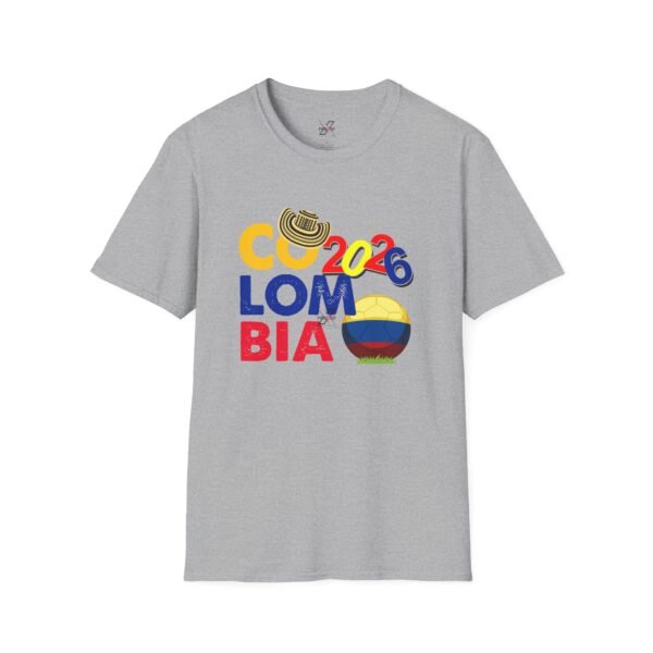 17794396465590251839_2048.jpeg Colombia National Pride T-Shirt, Unisex Softstyle Tee, Travel Souvenir Shirt, Festival Apparel, Colombian Celebration Shirt