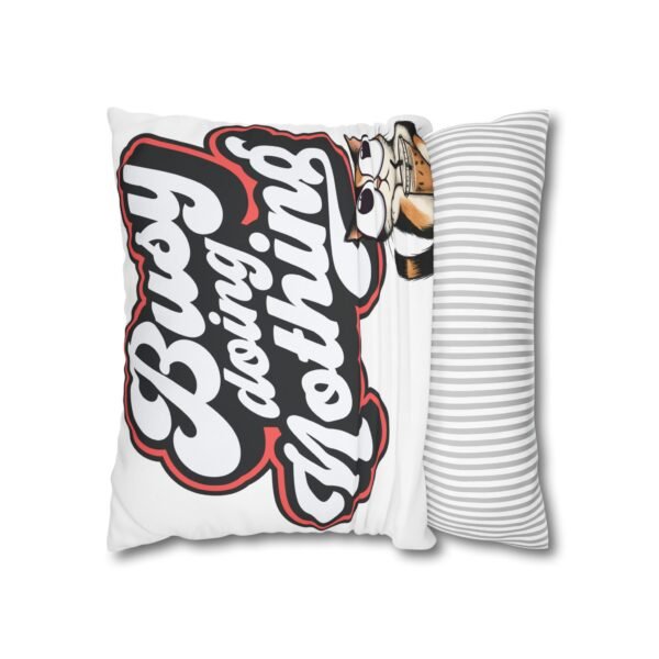 18066199616118790537_2048.jpeg Busy Doing Nothing Cat Pillowcase, Cozy Home Decor, Gift for Cat Lovers, Throw Pillow, Fun Typography Cushion Cover