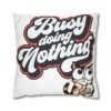 1811618670910704207_2048.jpeg Busy Doing Nothing Cat Pillowcase, Cozy Home Decor, Gift for Cat Lovers, Throw Pillow, Fun Typography Cushion Cover