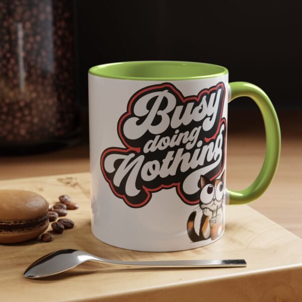 Funny Cat Coffee Mug,  Busy Doing Nothing, Gift for Cat Lovers, Office Mug, Cute Coffee Cup, Stress Relief Tea Mug