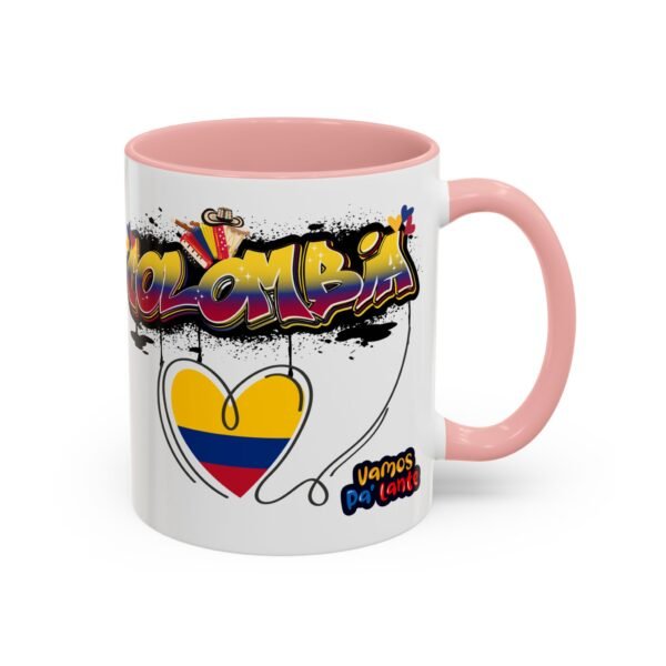 Vibrant Colombia Themed Coffee Mug, Perfect Gift for Travelers, Coffee Lovers, and Celebrations, Unique Design for Everyday Use