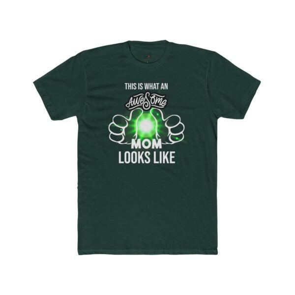 Awesome Mom Women Cotton Crew Tee,  Perfect Gift for Mother's Day, Birthdays, Fun Casual Wear, Family Gatherings, or Celebrations