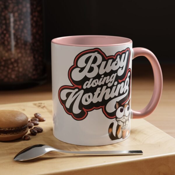 Funny Cat Coffee Mug,  Busy Doing Nothing, Gift for Cat Lovers, Office Mug, Cute Coffee Cup, Stress Relief Tea Mug