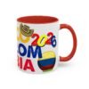 Colombia Soccer Accent Coffee Mug, 2026 World Cup Fan Gift, Sports Enthusiast Mug, Celebration Drinkware, Travel Souvenir