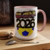 Colombia 2026 Accent Coffee Mug, Fun Soccer Cup, Perfect for Fans, Gift for Soccer Lovers, Sporty Drinkware, Coffee Lovers Gift