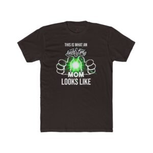 Awesome Mom Women Cotton Crew Tee,  Perfect Gift for Mother's Day, Birthdays, Fun Casual Wear, Family Gatherings, or Celebrations