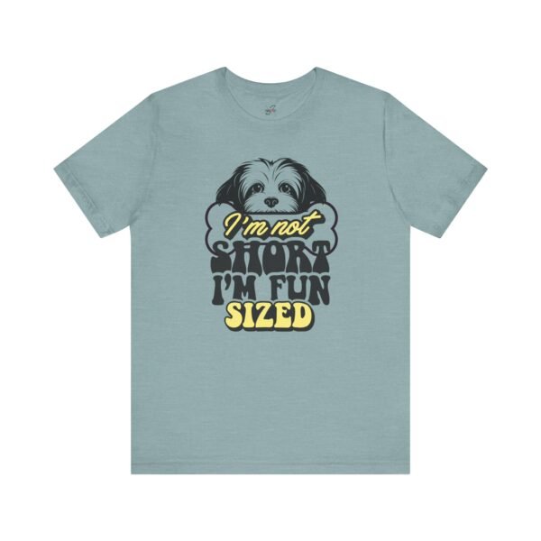 Fun-Sized Dog Lover Tee, Cute Pet T-Shirt, Gift for Dog Parents, Humorous Jersey Tee, Casual Wear for Dog Lovers