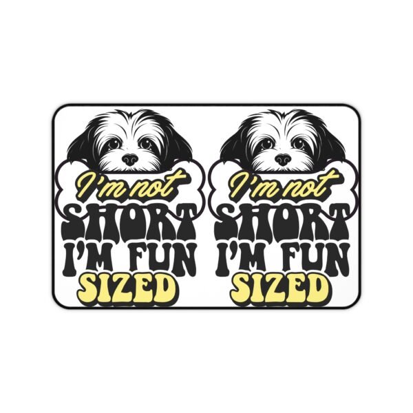 Fun-Sized Dog Desk Mat - Quirky Pet Lover Accessory, Home Office Decor, Gift for Dog Owners, Playful Desk Decor, Funny Animal Gift