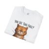 Big Funny Cat Face T-Shirt, Humorous Cat Lover Gift, Grumpy Cat Tee, Gift for Cat Owners, Birthday Apparel, Casual Wear