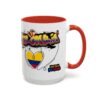 Vibrant Colombia Themed Coffee Mug, Perfect Gift for Travelers, Coffee Lovers, and Celebrations, Unique Design for Everyday Use