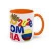 Colombia Soccer Accent Coffee Mug, 2026 World Cup Fan Gift, Sports Enthusiast Mug, Celebration Drinkware, Travel Souvenir