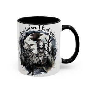 Mystical Accent Coffee Mug, Unique Gift, Tea Lovers, Home Decor, Spooky Vibes, Artistic Mug with Whimsical Design