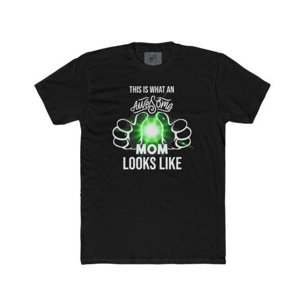 Awesome Mom Women Cotton Crew Tee,  Perfect Gift for Mother's Day, Birthdays, Fun Casual Wear, Family Gatherings, or Celebrations