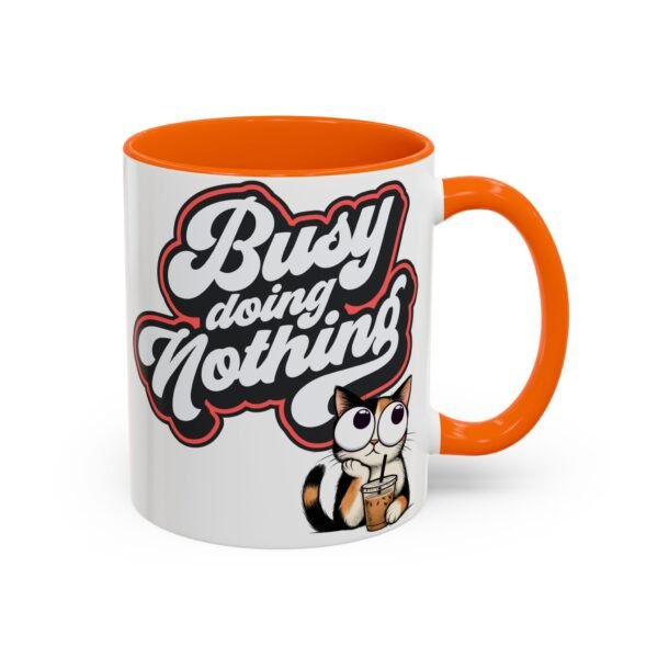 Funny Cat Coffee Mug,  Busy Doing Nothing, Gift for Cat Lovers, Office Mug, Cute Coffee Cup, Stress Relief Tea Mug