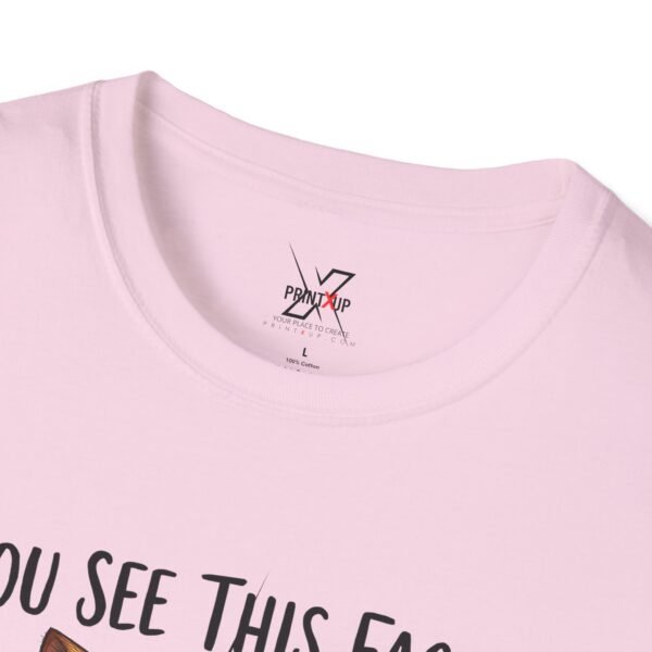 Big Funny Cat Face T-Shirt, Humorous Cat Lover Gift, Grumpy Cat Tee, Gift for Cat Owners, Birthday Apparel, Casual Wear