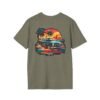 Retro Sunset Car Graphic Unisex T-Shirt, Beach Vibe Tee, Summer Style Shirt, Gift for Car Lovers, Casual Wear, Vintage Aesthetic