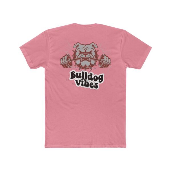 Bulldog Vibes Crew Tee, Unisex Cotton Shirt, Gym T-Shirt, Pet Lover Apparel, Motivational Fitness Tee