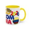 Colombia Soccer Accent Coffee Mug, 2026 World Cup Fan Gift, Sports Enthusiast Mug, Celebration Drinkware, Travel Souvenir