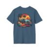 Retro Sunset Car Graphic Unisex T-Shirt, Beach Vibe Tee, Summer Style Shirt, Gift for Car Lovers, Casual Wear, Vintage Aesthetic