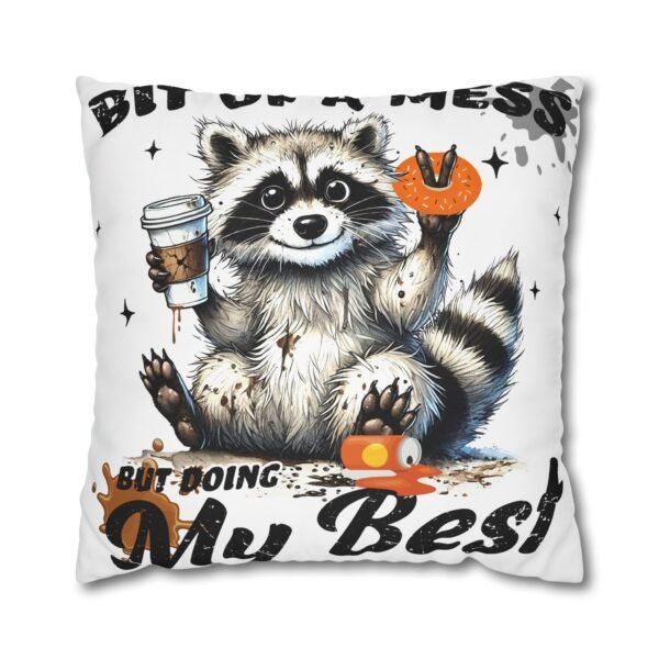 5302408309401057314_2048.jpeg Whimsical Raccoon Pillowcase, Cozy Home Decor, Perfect Gift for Animal Lovers, Fun Bedroom Accent, Unique Housewarming Gift