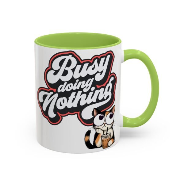 Funny Cat Coffee Mug,  Busy Doing Nothing, Gift for Cat Lovers, Office Mug, Cute Coffee Cup, Stress Relief Tea Mug