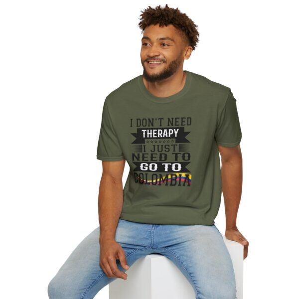 5639831833472983183_2048.jpeg Colombia Therapy Quote T-Shirt, Funny Travel Shirt, Unisex Graphic Tee, Vacation Gift, Adventure Humor Top