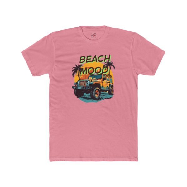 Beach Mood Unisex Cotton Crew Tee, Tropical Summer Shirt, Vacation T-Shirt, Summer Apparel, Beach Lover Gift