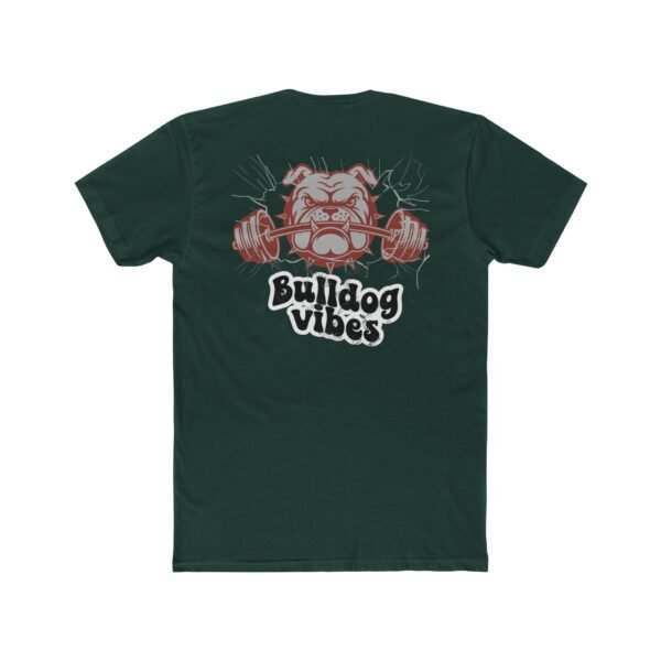 Bulldog Vibes Crew Tee, Unisex Cotton Shirt, Gym T-Shirt, Pet Lover Apparel, Motivational Fitness Tee