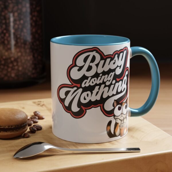 Funny Cat Coffee Mug,  Busy Doing Nothing, Gift for Cat Lovers, Office Mug, Cute Coffee Cup, Stress Relief Tea Mug