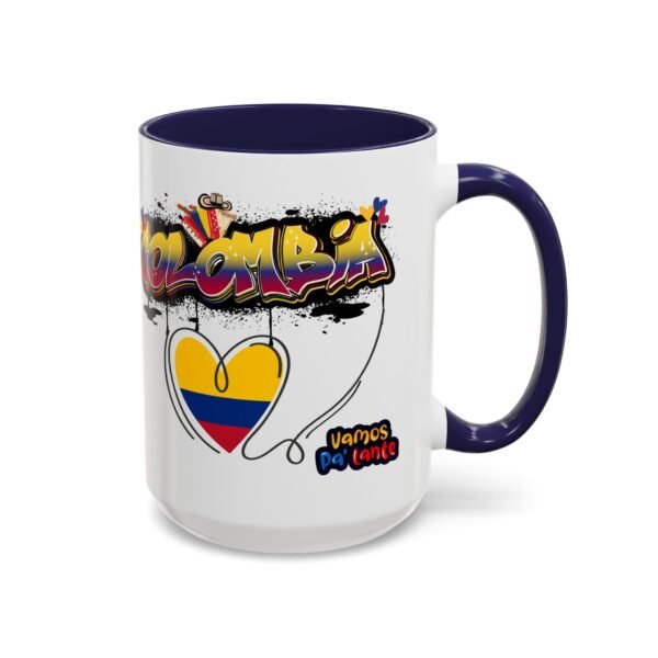 Vibrant Colombia Themed Coffee Mug, Perfect Gift for Travelers, Coffee Lovers, and Celebrations, Unique Design for Everyday Use