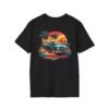Retro Sunset Car Graphic Unisex T-Shirt, Beach Vibe Tee, Summer Style Shirt, Gift for Car Lovers, Casual Wear, Vintage Aesthetic